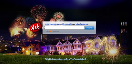 Ask.com New Years Logo